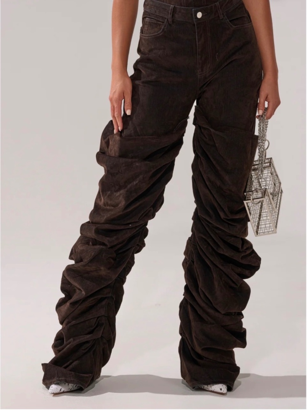 AKIRA OH BABY VELVET DENIM PANT Size 1X